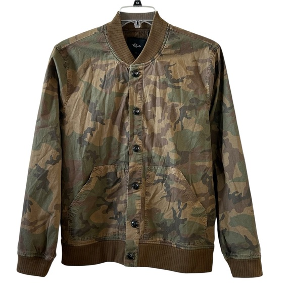 Men's Rails Rare Camouflage Camo Button-Up Jacket Shacket Pockets Button Down M - Picture 2 of 9